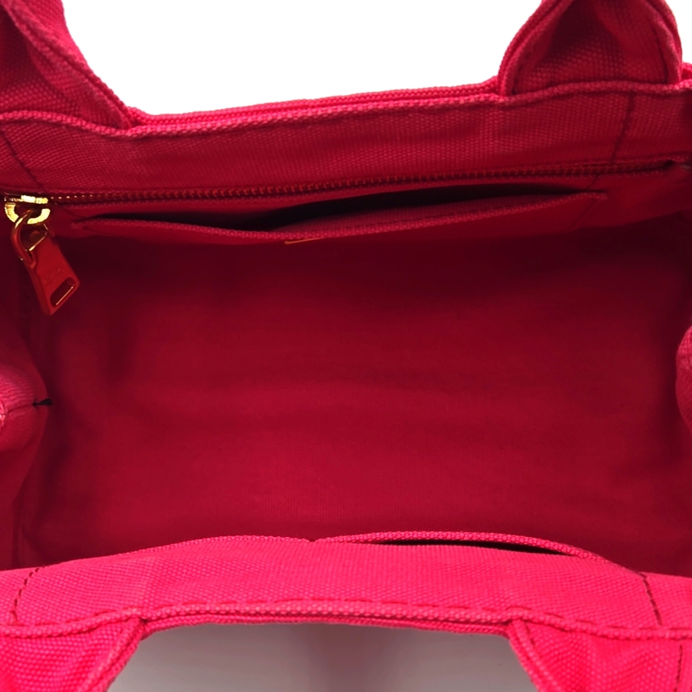 PRADA Canvas Canapa Tote Cotton Denim B2439G Pink - COA included - Picture 11 of 12